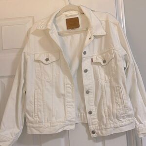 White Levi Jacket size large